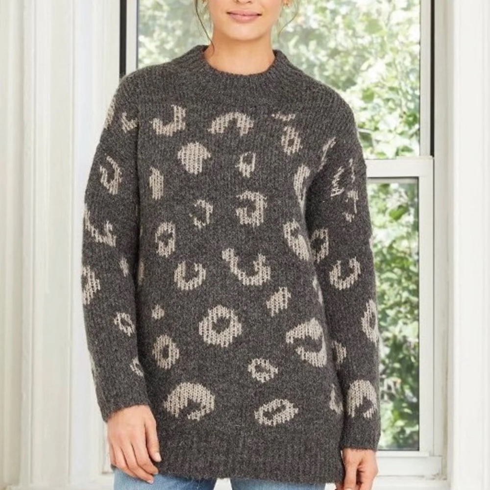 Universal Thread Leopard Oversized Sweater